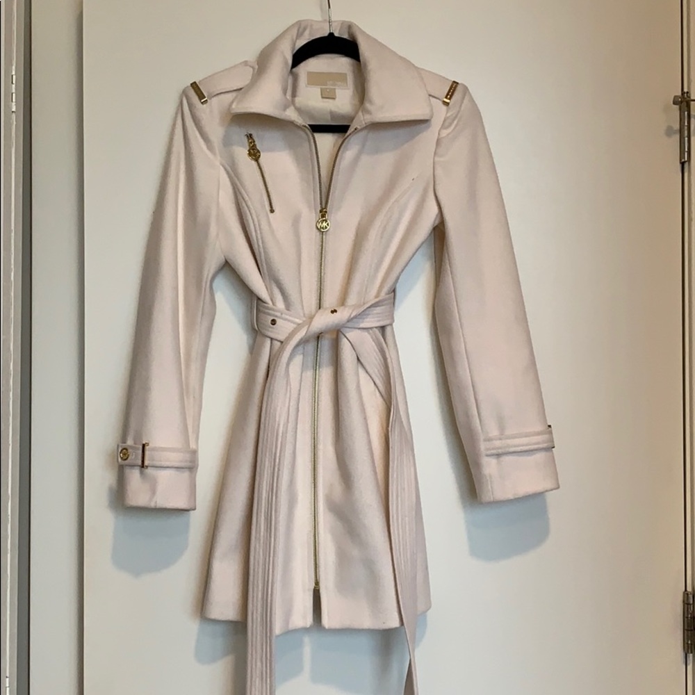 White Michael Kors Coat